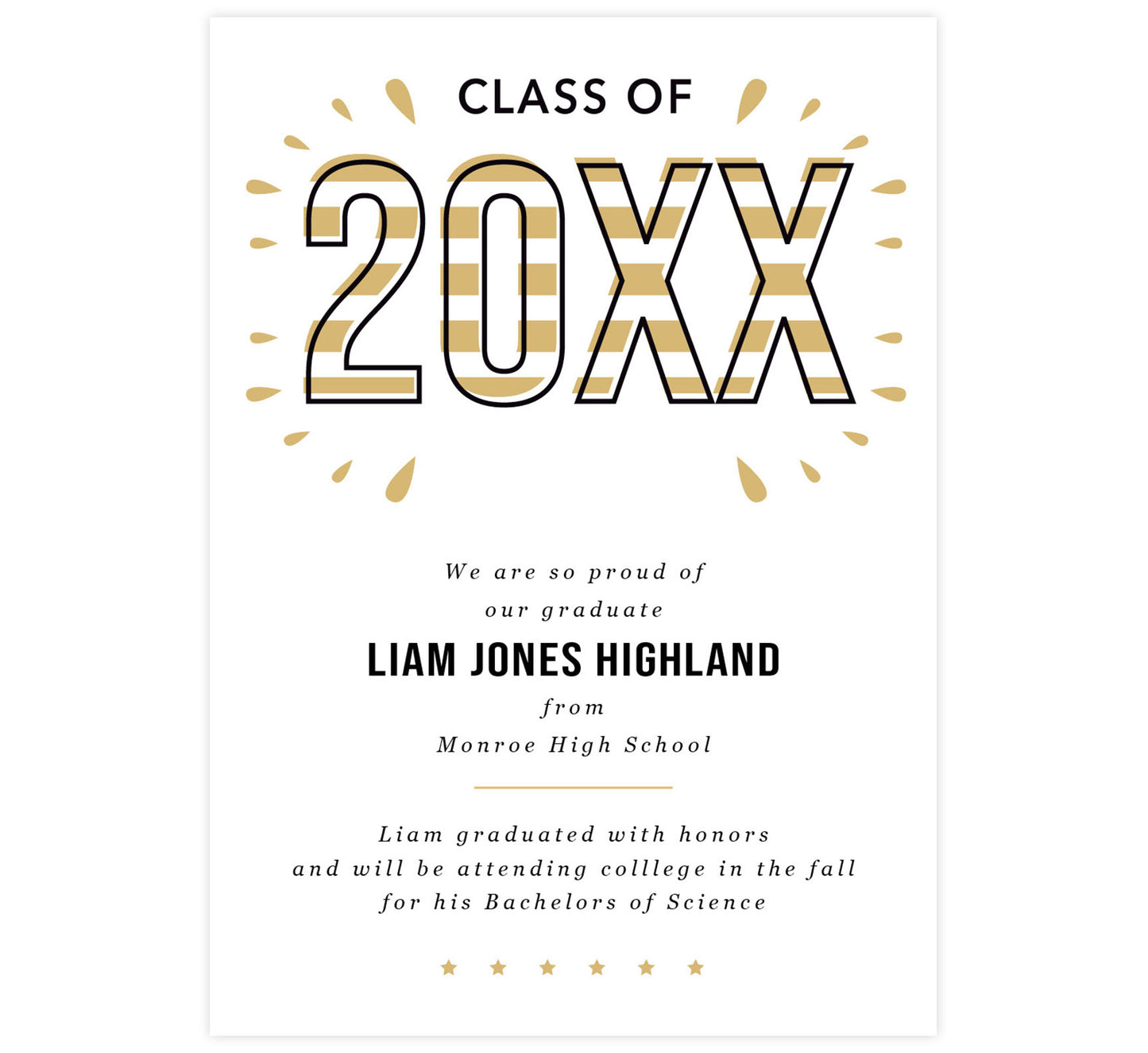 Golden Year Card