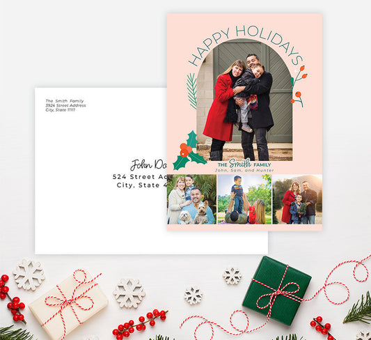 Glistening Greetings Holiday Card Mockup