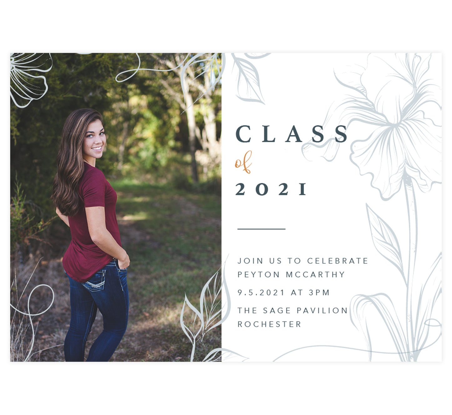 Whimsical Floral Invitation