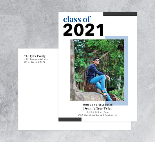 Color Block Invitation