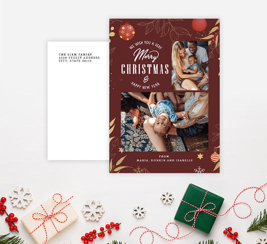 Winter Merry Holiday Card