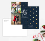 Load image into Gallery viewer, Gold Trees Holiday Card
