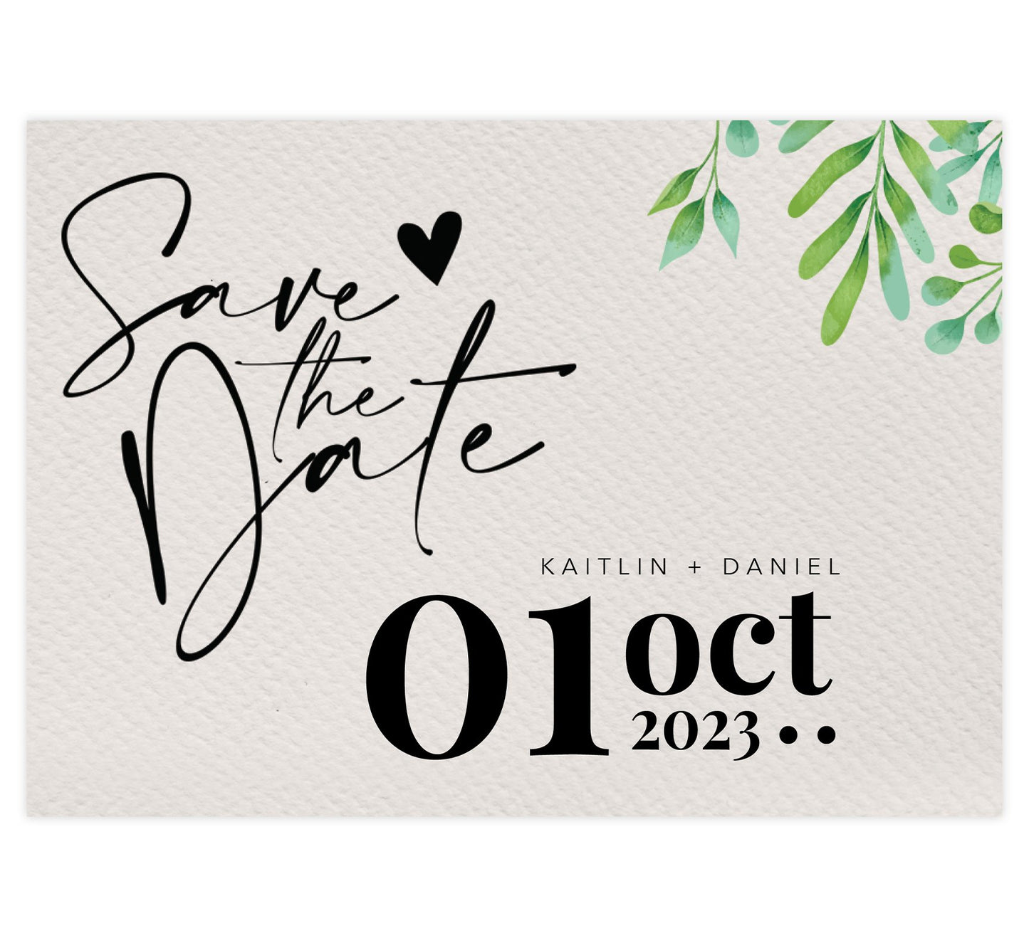 Modern Elegance Save the Date Card