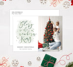 Load image into Gallery viewer, Newborn King Holiday Card Mockup; Holiday card with envelope and return address printed on it. 
