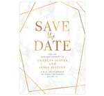 Load image into Gallery viewer, Precious Marble Save the Date Card
