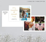 Load image into Gallery viewer, Stunning Gold Save the Date Card Mockup
