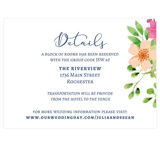 Navy Bouquet Details