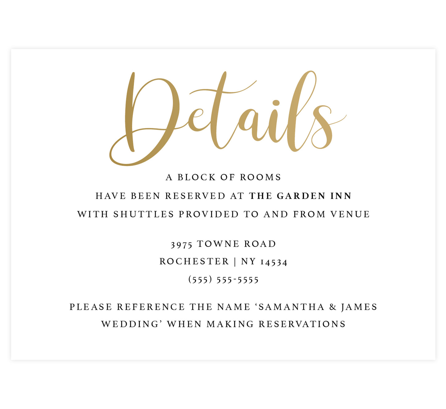 Modern Celebration Details