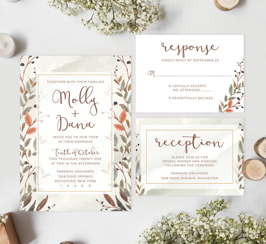 Fantasy Love wedding set mockup
