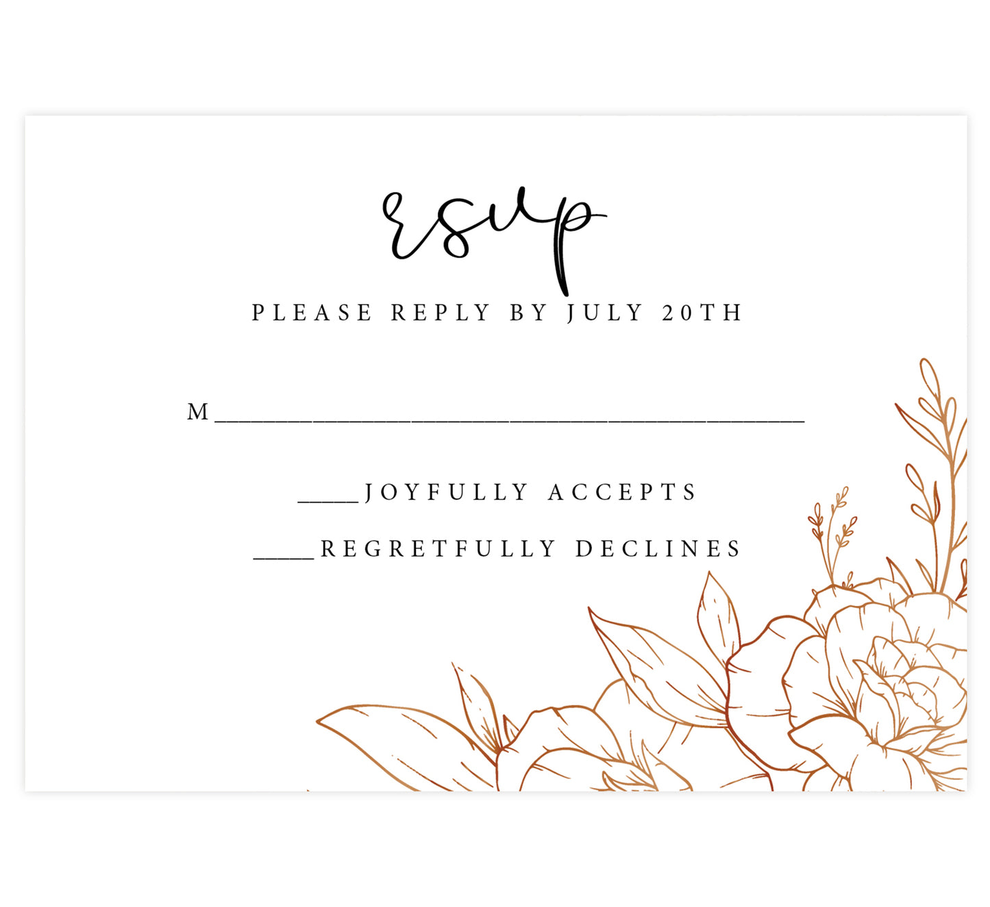 Gleaming Botanical RSVP