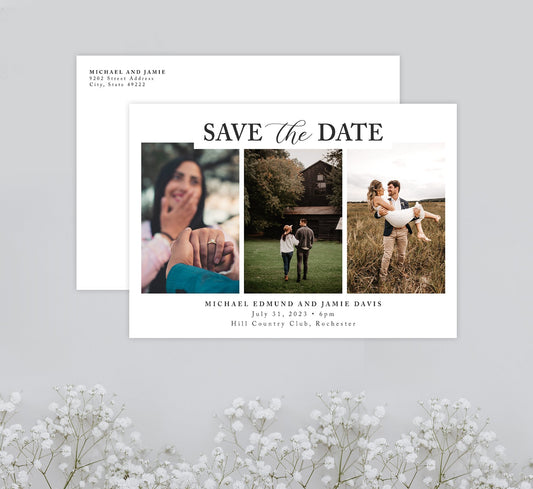 Wedding Grace Save the Date Card Mockup