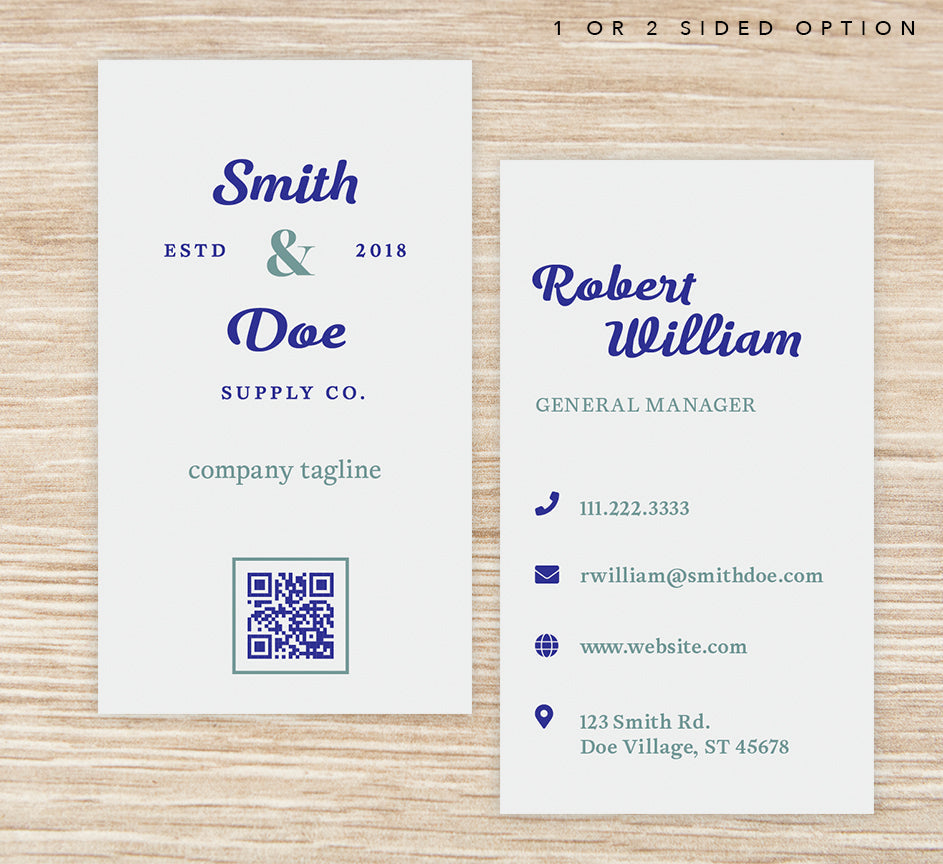 Simple Script Business Card