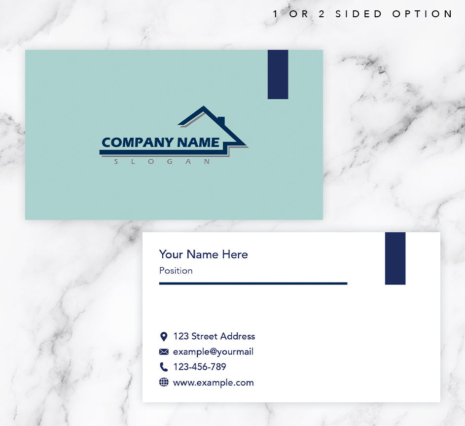 Color Block Business Card