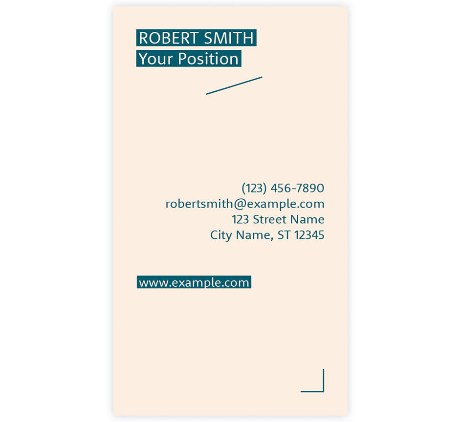 Modern Hello Business Card