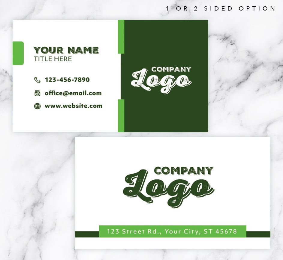 Creative Green Business Card