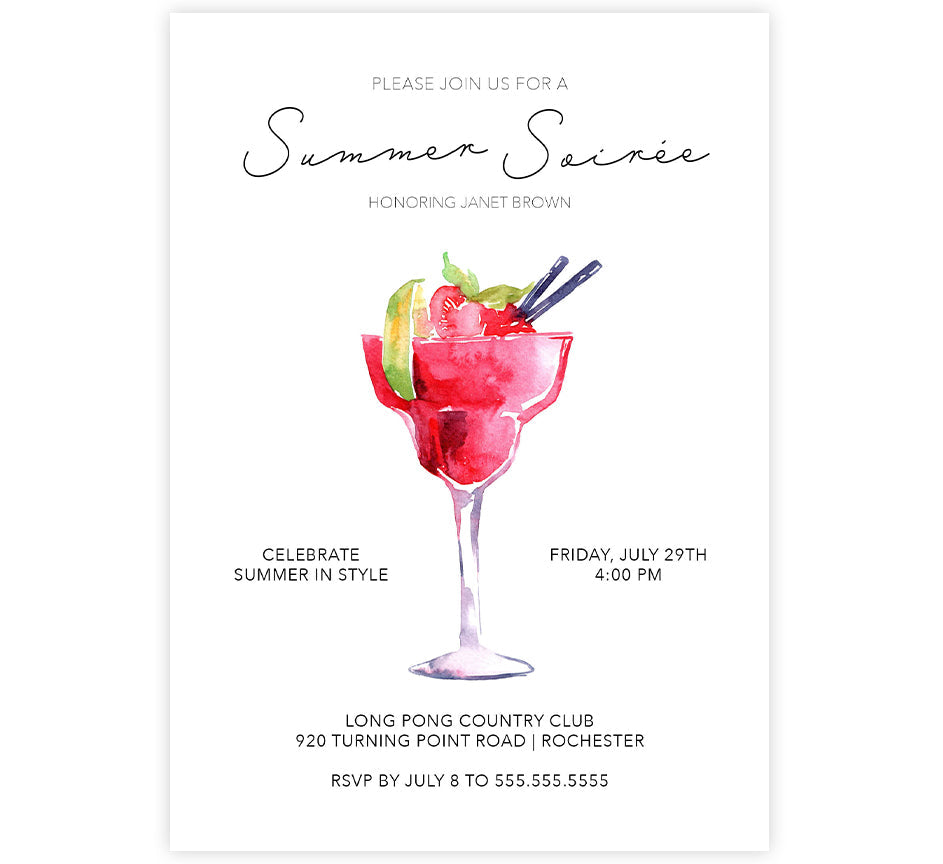 Summer Soiree Invite