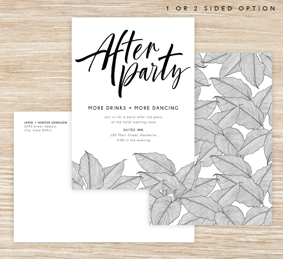 After Party Invite Mockup