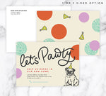 Load image into Gallery viewer, Pawty Invite Mockup
