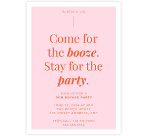 Pink Party Invite