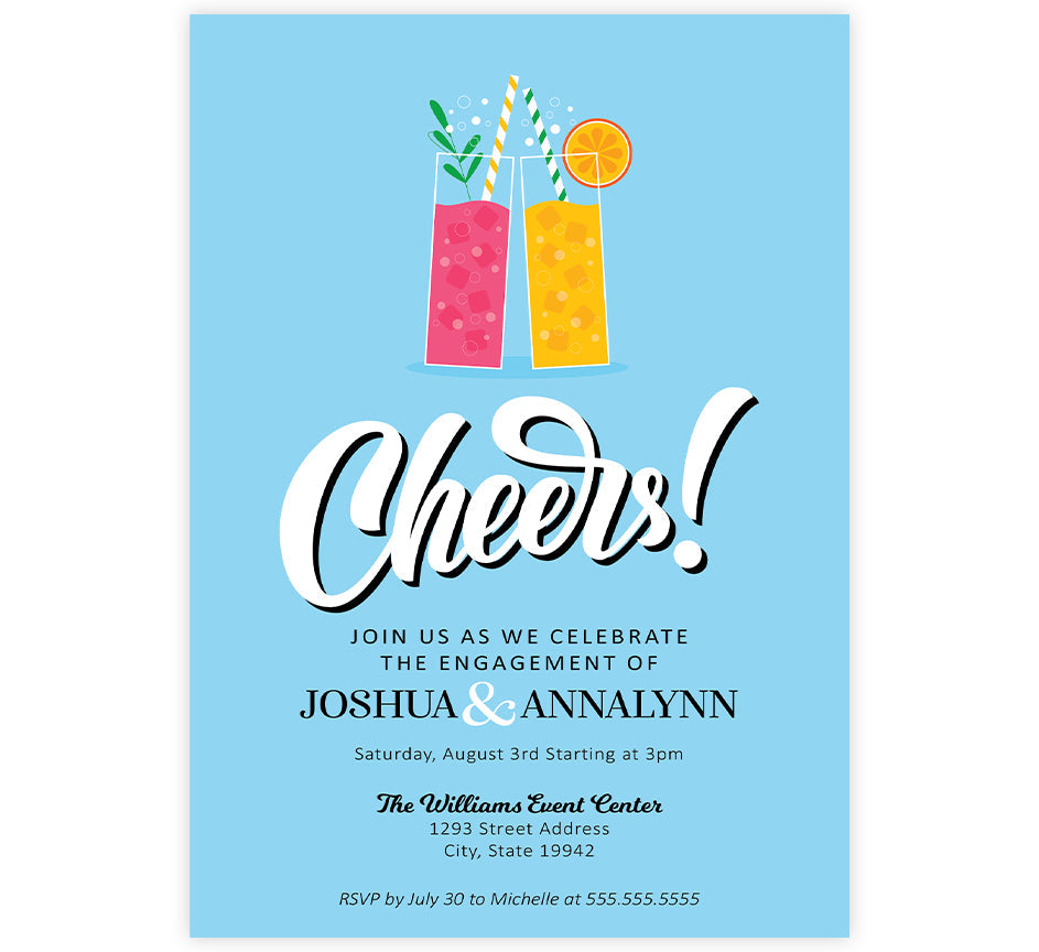 Simple Cheers Invite