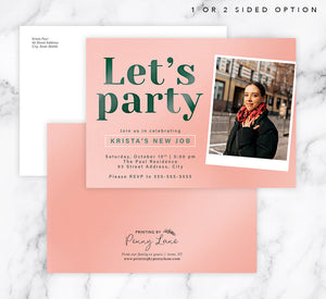 Party Polaroid Invite Mockup