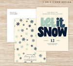 Load image into Gallery viewer, Blue Snow Invite Mockup
