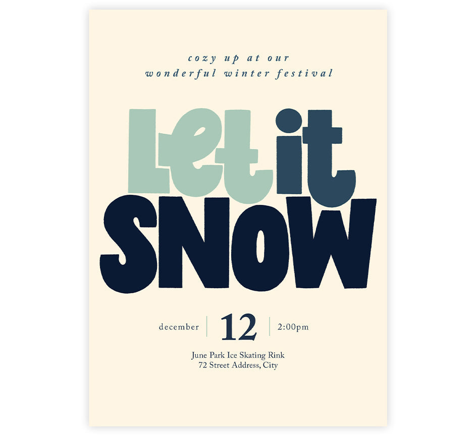 Blue Snow Invite