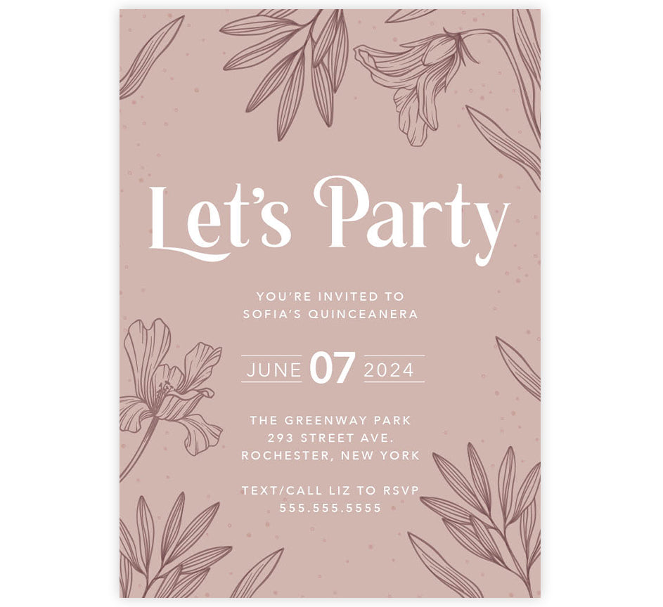 Blossom Bliss Invite