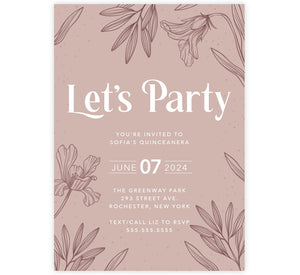 Blossom Bliss Invite