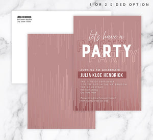 Blush Haze Invite Mockup