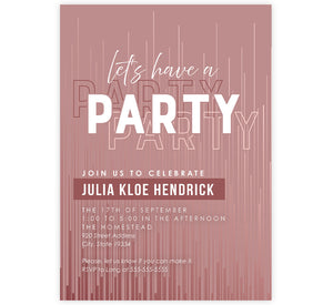 Blush Haze Invite