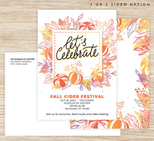 Fall Harvest Invite Mockup