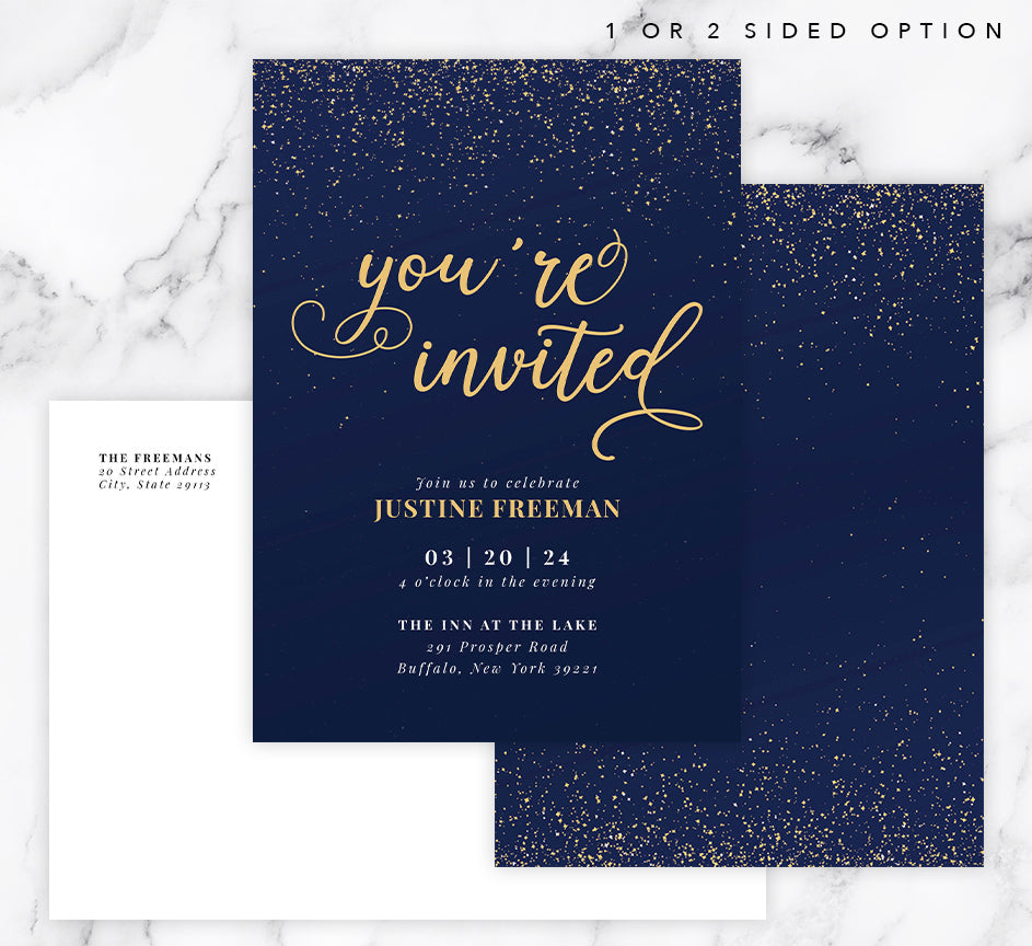 Elegant Bash Invite Mockup