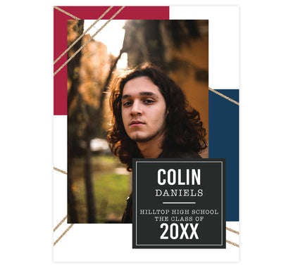 Red, White and Grad Card