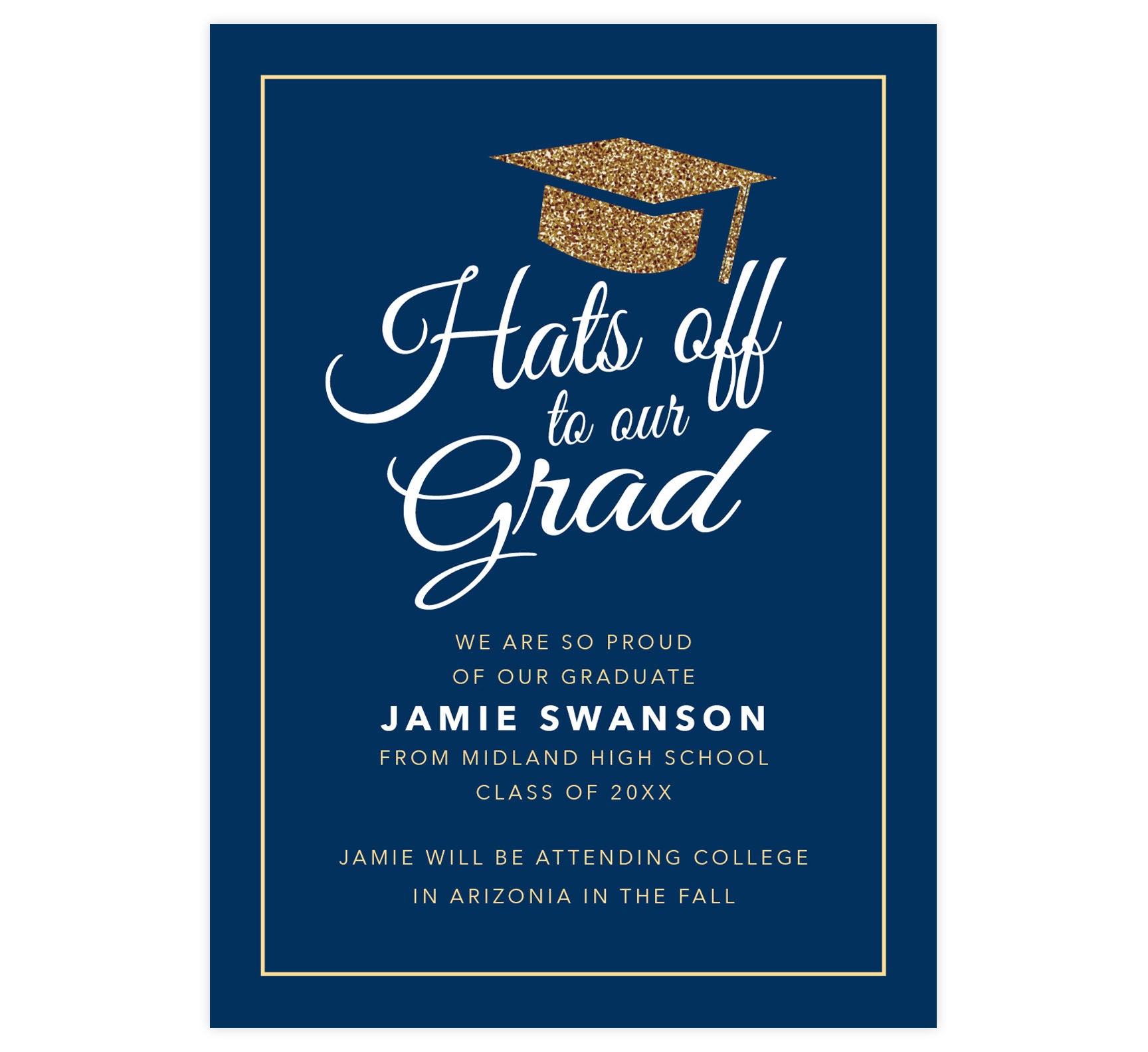 grad card printing Grad Celebration Card