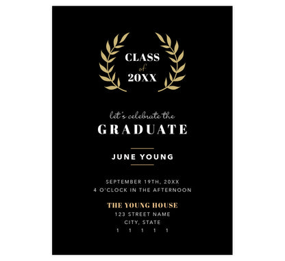 Typography Grad Card