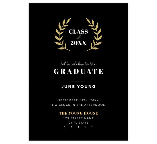 Typography Grad Card