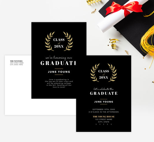 Typography Grad Card