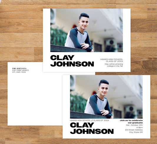 Simple Type Grad Card