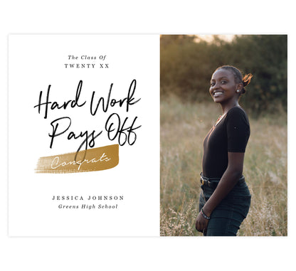 Hard Work Pays Off Card