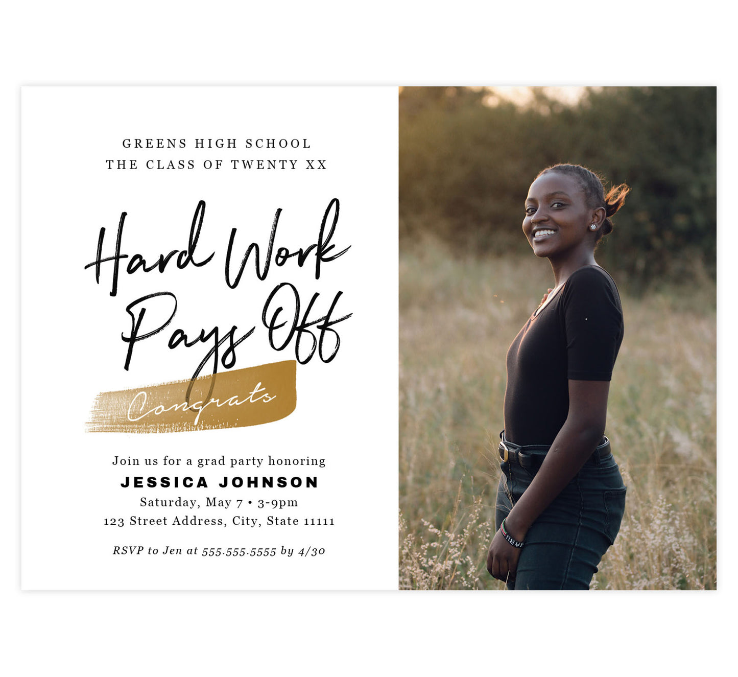 Hard Work Pays Off Card