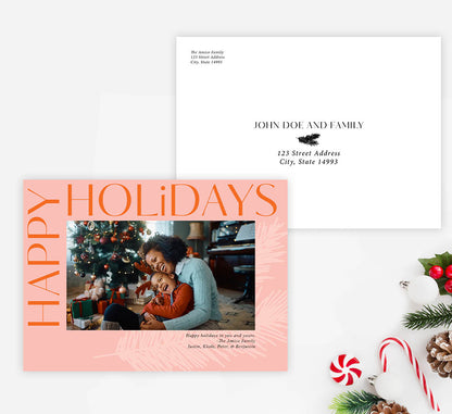 Pink Season Holiday Card