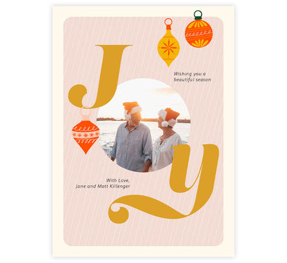 Frosted Joy Holiday Card