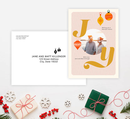 Frosted Joy Holiday Card