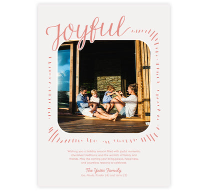 Blush Joy Holiday Card
