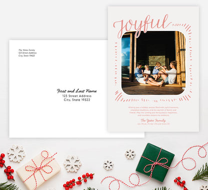 Blush Joy Holiday Card
