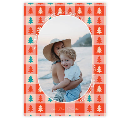 Cheerful Trees Holiday Card