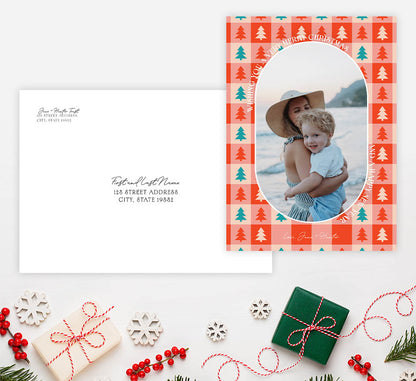 Cheerful Trees Holiday Card