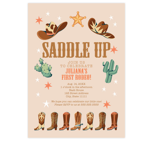 Saddle Up Invite
