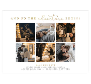 Adventure Begins Save the Date Card